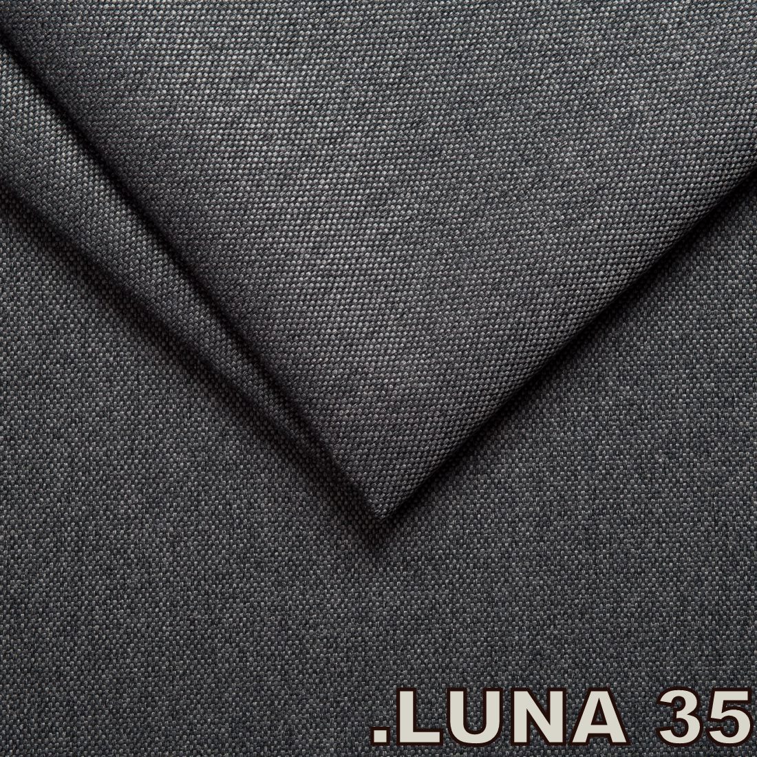 Luna 35 Graphite (Tissu Tweed structure fine)