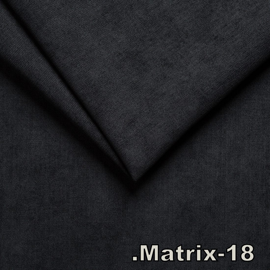 Matrix 18 Noir (tissu effet velours)