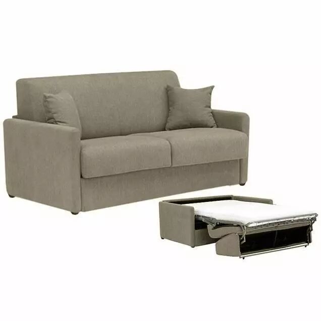 Canap� convertible ROGER usage quotidien syst�me d\'ouverture rapid\'lit couchage 140cm en tissu nubuck �pais EVA