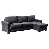 PARIS, Convertible Rapido d'angle, Revêtement Tissu Artemis ou Luna, Couchage Quotidien 100, 120, 140, 160cm