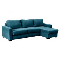PARIS, Convertible Rapido d'angle, Revêtement Tissu Artemis ou Luna, Couchage Quotidien 100, 120, 140, 160cm