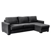 PARIS, Convertible Rapido d'angle, Revêtement Tissu Artemis ou Luna, Couchage Quotidien 100, 120, 140, 160cm