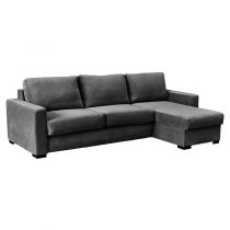PARIS, Convertible Rapido d'angle, Revêtement Tissu Velours Tiffany, Couchage Quotidien 100, 120, 140, 160cm