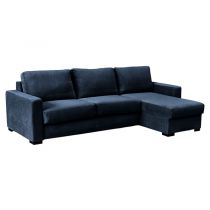 PARIS, Convertible Rapido d'angle, Revêtement Tissu Velours Tiffany, Couchage Quotidien 100, 120, 140, 160cm