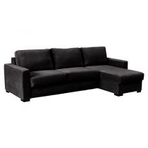 PARIS, Convertible Rapido d'angle, Revêtement Tissu Velours Tiffany, Couchage Quotidien 100, 120, 140, 160cm