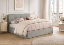 6POINTS, Lit coffre existe en plusieurs tailles de couchage et rev&ecirc;tements. Vendu avec matelas