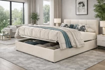 6POINTS, Lit coffre existe en plusieurs tailles de couchage et rev&ecirc;tements. Vendu sans matelas