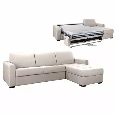 ANGELICA, Angle convertible,<br>Rev�tement Tissu Artemis ou Luna,<br>Pour couchage quotidien 140cm