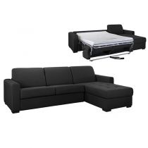 ANGELICA, Angle convertible,<br>Revêtement Tissu Artemis ou Luna,<br>Pour couchage quotidien 140cm