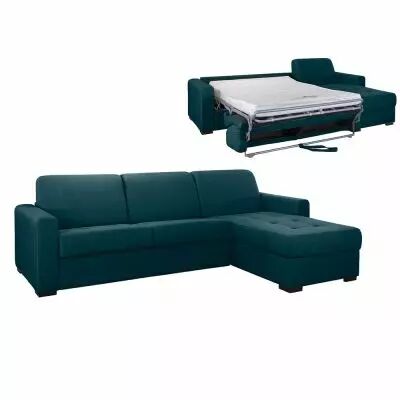 ANGELICA, Angle convertible reversible, Rev�tement Velours, Pour couchage quotidien 140cm