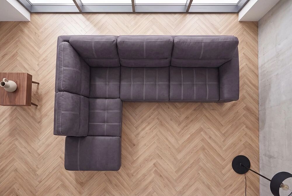 BAMAKO � Canap� d\'angle convertible gigogne, non-r�versible droite/gauche � 4 tissus au choix
