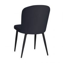 BARKA - Chaise de repas- velours ANKA (L50*P60*H93cm)
