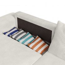 BOBO CL, Canapé convertible Gigogne grand angle reversible en velours cotelé