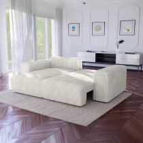 BOBO CL, Canapé convertible Gigogne grand angle reversible en velours cotelé