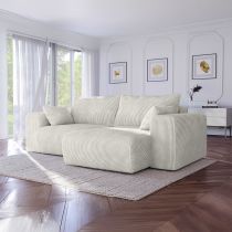 BOBO CL, Canapé convertible Gigogne grand angle reversible en velours cotelé