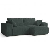 BOBO CL, Canapé convertible Gigogne grand angle reversible en velours cotelé