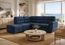 BOSTON, Grand angle droite convertible Gigogne en tissu double polyster Nabucco