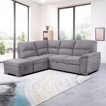 BOSTON, Grand angle gauche convertible Gigogne en tissu YRM