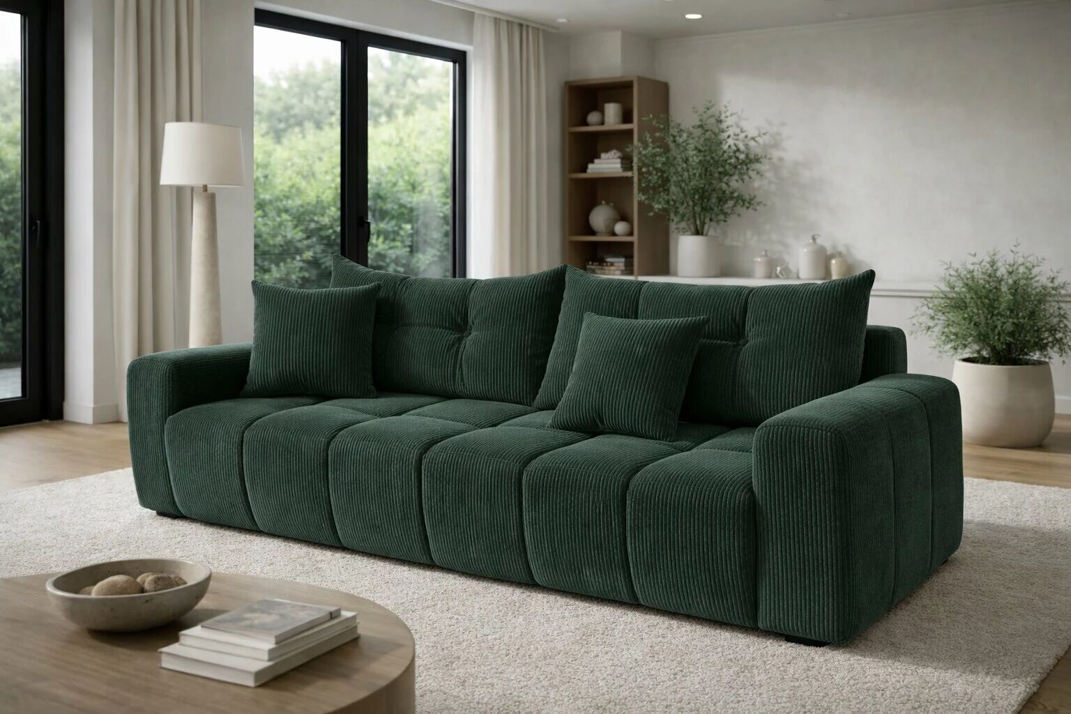 BRENDON - Canap&eacute; d�angle 2 places avec m&eacute;ridienne, convertible gigogne et angle r&eacute;versible.