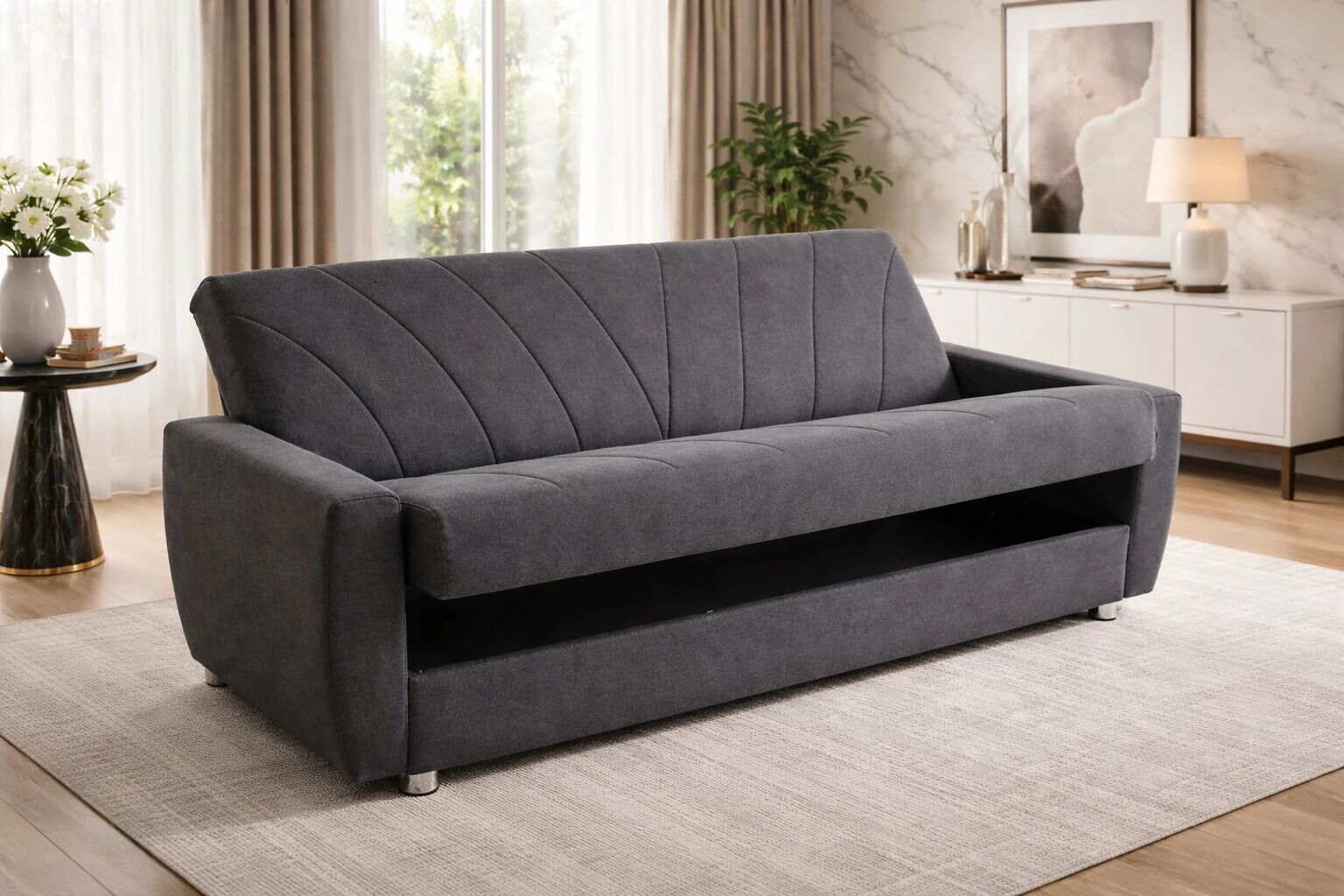 BRISTOL canap&eacute; clic-clac, rev&ecirc;tement tissu ENJOY