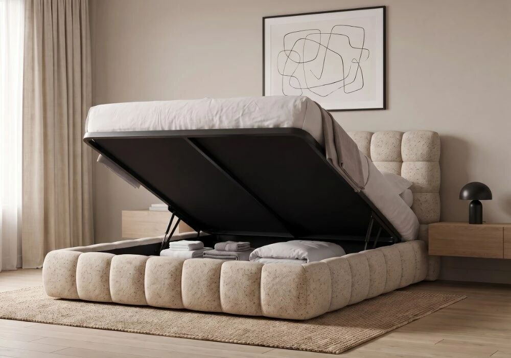 BUBBLE, Lit coffre avec sommier plein existe en plusieurs tailles de couchage. EN PR&Eacute;COMMANDE. Arrivage 24 ao&ucirc;t