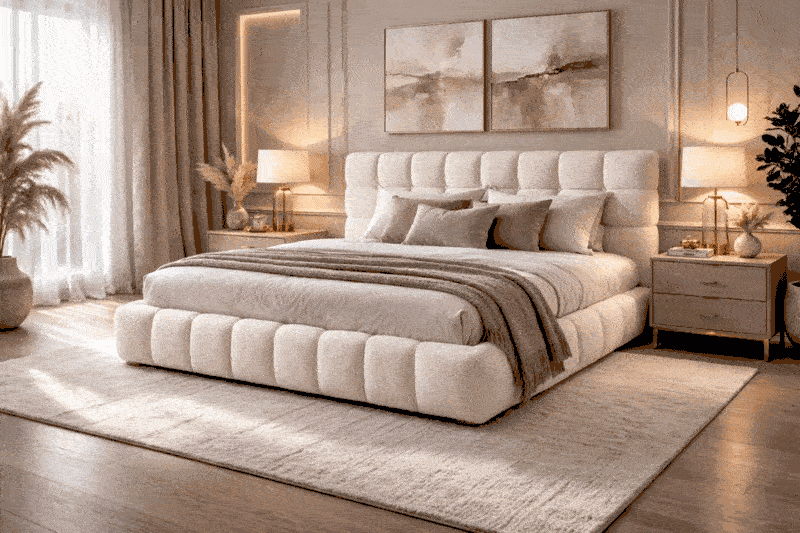 BUBBLE, Lit coffre avec sommier plein existe en plusieurs tailles de couchage et couleurs. PRECOMMANDE ARRIVE VERS LE 15.03