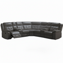 CAIRO, Canapé Relax electrique 5/6 places en simili renforcé