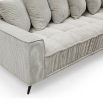 CAMERON,Canap&eacute; d\'angle FIXE GAUCHE en velours COTELE