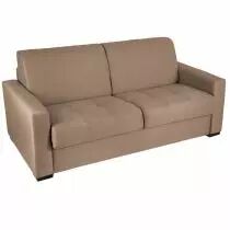 CAPITO, Canap&eacute; convertible Rapido, couchage 140 cm en velours Tiffany