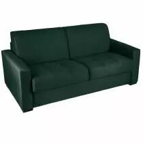 CAPITO, Canap&eacute; convertible Rapido, couchage 140 cm en velours Tiffany