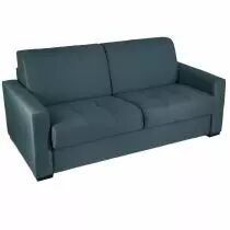 CAPITO, Canap&eacute; convertible Rapido, couchage 140 cm en velours Tiffany