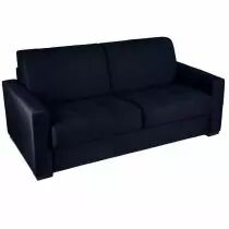 CAPITO, Canap&eacute; convertible Rapido, couchage 140 cm en velours Tiffany