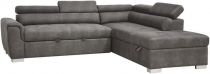 CAPRI-MINI(KF7019) DROIT SofaBed-AC01 GRIS SURPIQURE(L241*P206*H73cm
