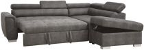 CAPRI-MINI(KF7019) DROIT SofaBed-AC01 GRIS SURPIQURE(L241*P206*H73cm
