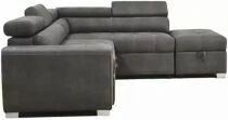 CAPRI-MINI(KF7019) DROIT SofaBed-AC01 GRIS SURPIQURE(L241*P206*H73cm