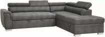 CAPRI-MINI(KF7019) DROIT SofaBed-AC01 GRIS SURPIQURE(L241*P206*H73cm