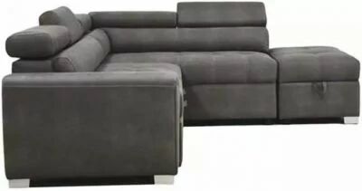 CAPRI-MINI(KF7019) DROIT SofaBed-AC01 GRIS SURPIQURE(L241*P206*H73cm
