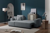 CARLA, Grand angle convertible Gigogne 2 places + angle coffre