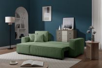 CARLA, Grand angle convertible Gigogne 2 places + angle coffre