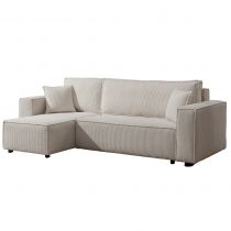 CARLA, Grand angle convertible Gigogne 2 places + angle coffre