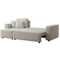 CARLA, Grand angle convertible Gigogne 2 places + angle coffre