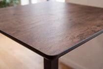 CARVEL, Table haute mange-debout 68x68cm H100cm BAROK (couleur bois fonc&eacute;)