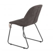 Chaise de repas en simili noir