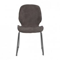 Chaise de repas en simili noir