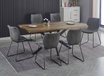 Chaise de repas en simili noir