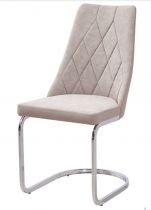 CHAISE FIORA  RETRO (47*62*89cm) PU bicolore avant bleu marine+ arrière gris