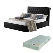 CHERRY, Lit coffre existe en plusieurs dimensions en PU, avec option matelas Aloe Vera 18cm