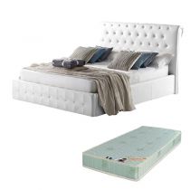 CHERRY, Lit coffre existe en plusieurs dimensions en PU, avec option matelas Aloe Vera 18cm