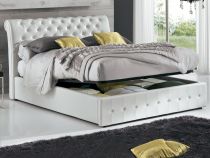CHERRY, Lit coffre existe en plusieurs dimensions en PU, avec option matelas Aloe Vera 18cm
