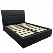 CHERRY, Lit coffre existe en plusieurs tailles de couchage et revêtements. Vendu sans matelas